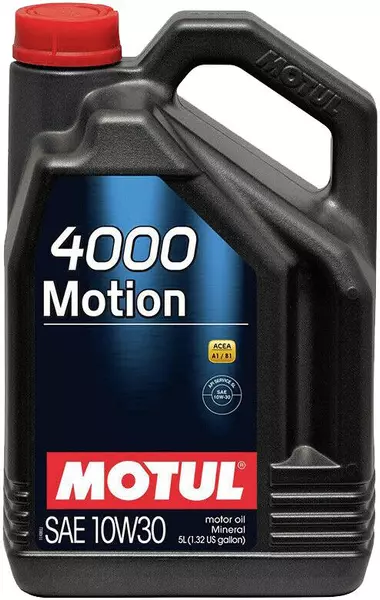 MOTUL 4000 MOTION 10W30 API SL/CF ACEA A1/B1 5L