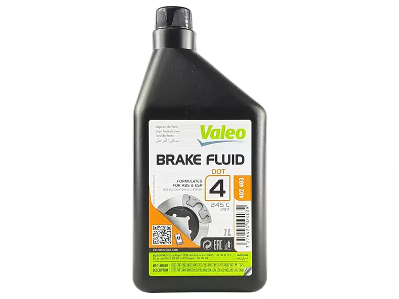 VALEO BRAKE FLUID PŁYN HAMULCOWY DOT 4 1L