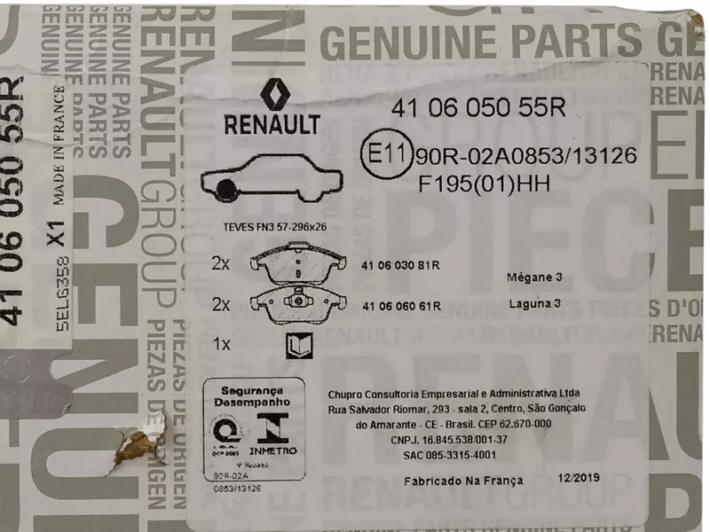 OE RENAULT KLOCKI PRZÓD RENAULT SCENIC III 