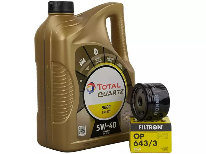 TOTAL ENERGY 9000 5W40 5L+FILTR OLEJU OP643/3