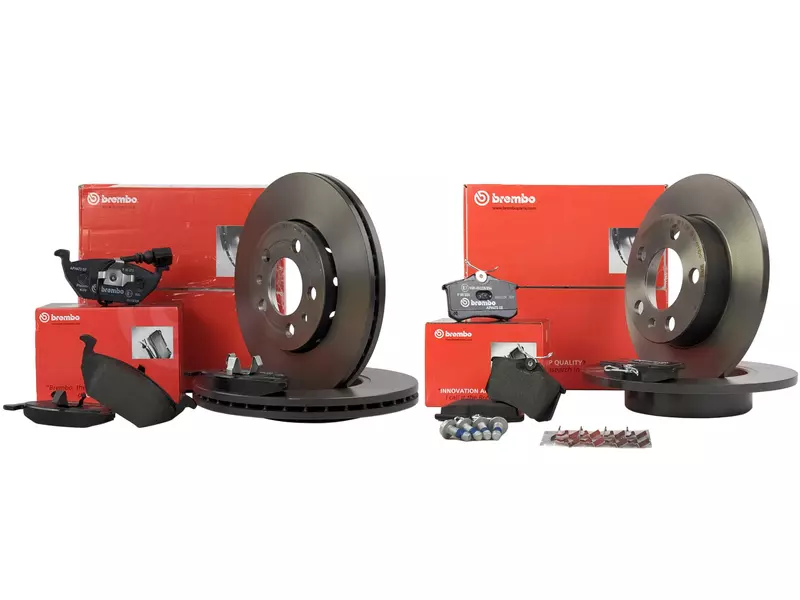 BREMBO TARCZE+KLOCKI PRZÓD+TYŁ AUDI A3 8L1 256MM