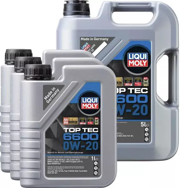 LIQUI MOLY TOP TEC 6600 0W20 C5 API SN PLUS RC 8L