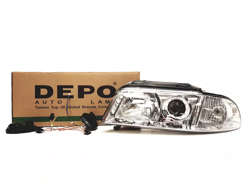 DEPO REFLEKTORY LAMPY PRZÓD AUDI A4 B5 99-01 2 SZT 