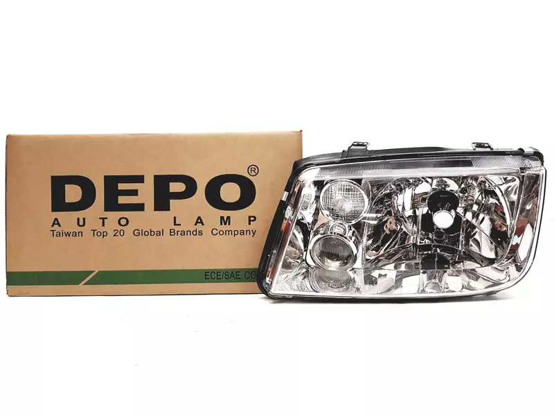 DEPO REFLEKTORY LAMPY PRZÓD VW BORA H4/H3 