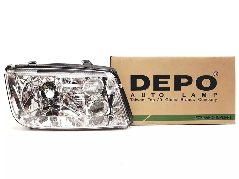 DEPO REFLEKTORY LAMPY PRZÓD VW BORA H4/H3 