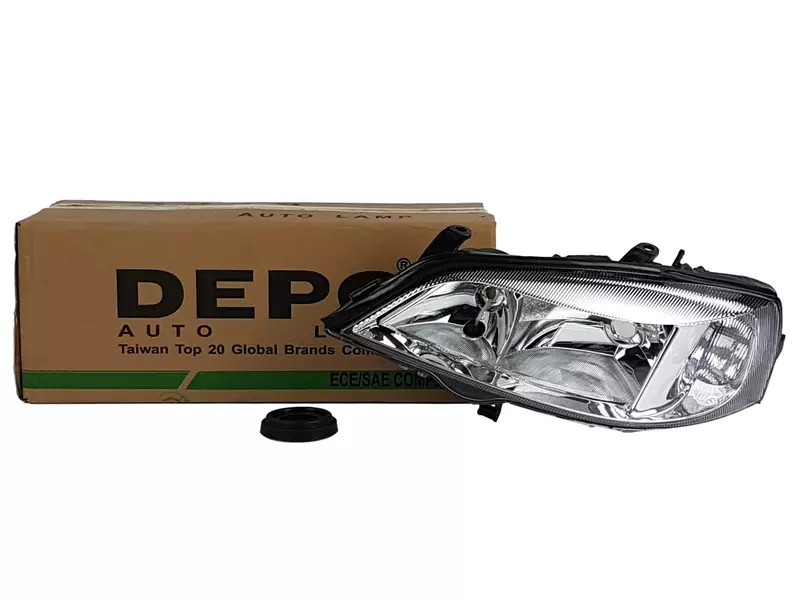 DEPO REFLEKTORY LAMPY PRZÓD OPEL ASTRA G SREBRNE  