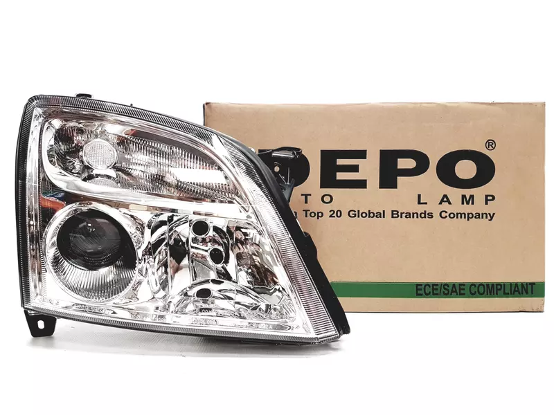 DEPO REFLEKTORY LAMPY PRZÓD OPEL VECTRA C CHROM 