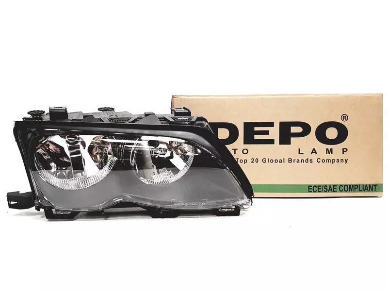 DEPO REFLEKTOR PRZEDNI PRAWY BMW 3 E46 2001-