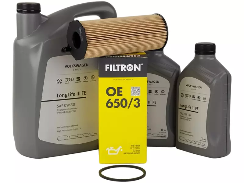 OE VAG LONGLIFE III FE 0W30 7L+FILTR OLEJU OE650/3