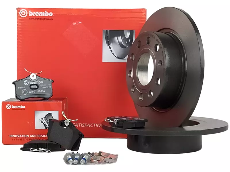 BREMBO TARCZE+KLOCKI TYŁ AUDI A3 8P SEAT ALTEA