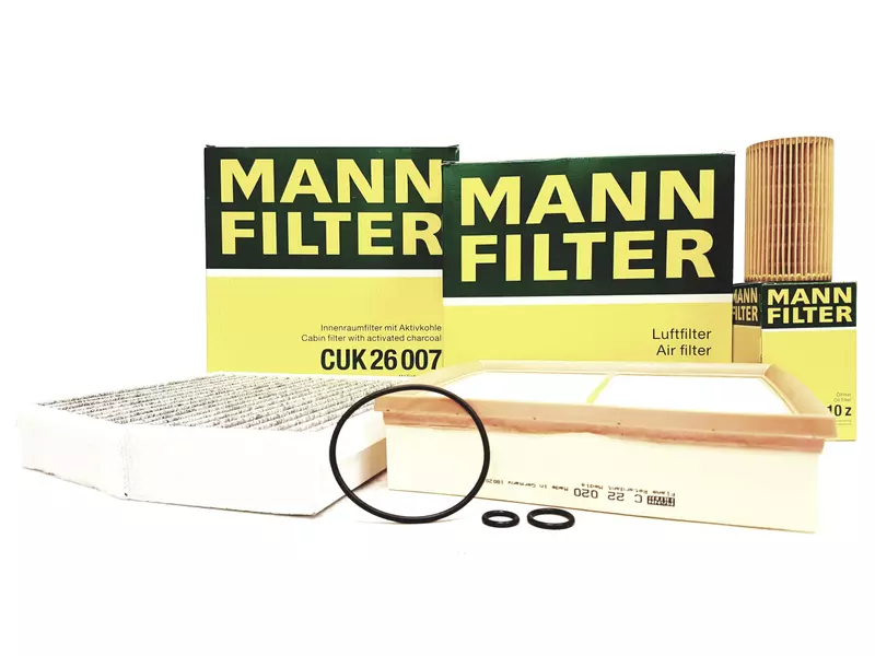 MANN ZESTAW FILTRÓW MERCEDES CLA C117 200 220 CDI