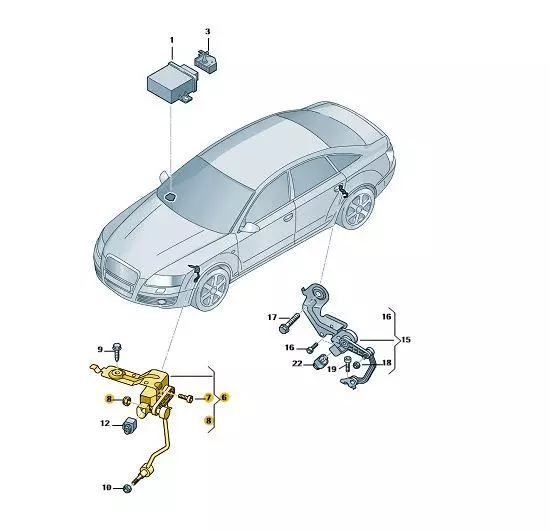 OE VAG CZUJNIK POZIOMOWANIA XENON P AUDI A6 C6 