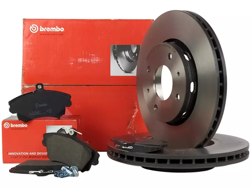 BREMBO TARCZE+KLOCKI PRZÓD VOLVO S40 I V40 281MM