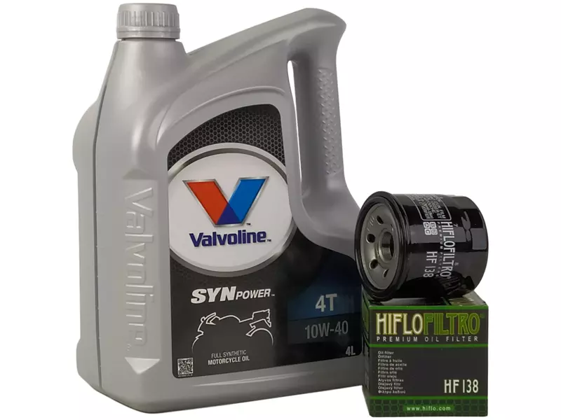 VALVOLINE SYNPOWER 4T 10W40 4L + FILTR HF138