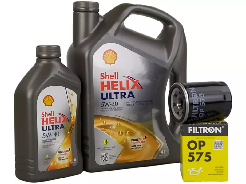 SHELL HELIX ULTRA 5W40 5L+FILTR OLEJU OP575