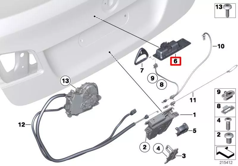 OE BMW PRZYCISK KLAPY BAGAŻNIKA BMW 2 F22 F23