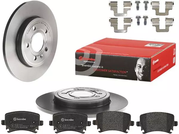 BREMBO TARCZE+KLOCKI TYŁ AUDI A4 B7 288MM