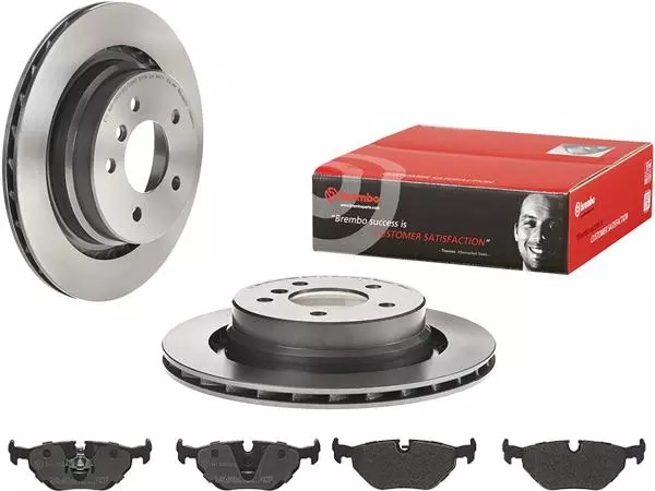 BREMBO TARCZE+KLOCKI TYŁ BMW M3 Z3M E36 312MM