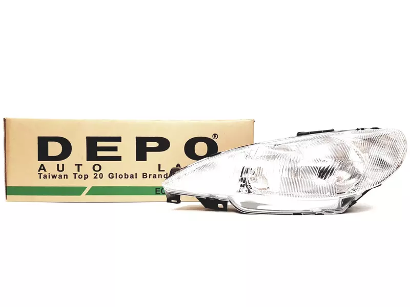 DEPO REFLEKTORY LAMPY PRZÓD PEUGEOT 206 2 SZT 