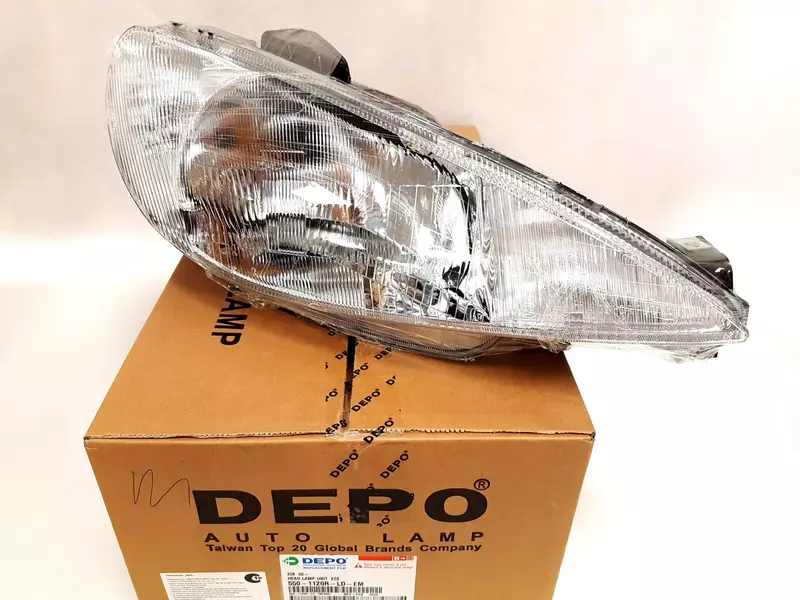 DEPO REFLEKTORY LAMPY PRZÓD PEUGEOT 206 2 SZT 