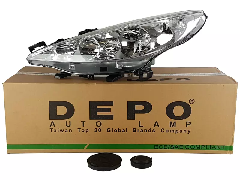 DEPO REFLEKTORY LAMPY PRZÓD PEUGEOT 207 06- 