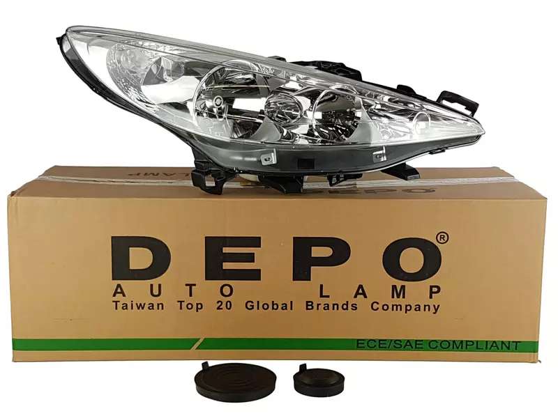 DEPO REFLEKTORY LAMPY PRZÓD PEUGEOT 207 06- 