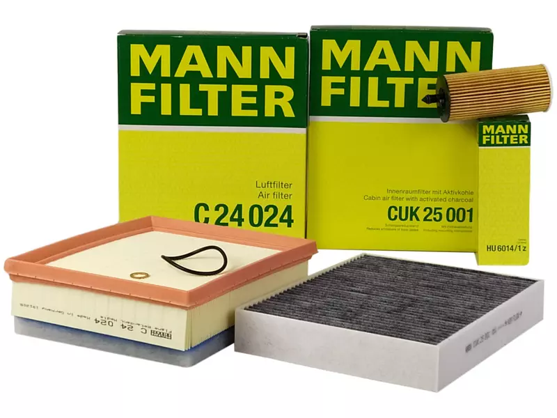 MANN ZESTAW FILTRÓW BMW 1 F20 F21 114D 116D 118D