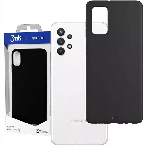 PLECKI 3MK DO SAMSUNG GALAXY A32 5G MATT CASE CZARNY ARTYŚCI I CELEBRYCI 