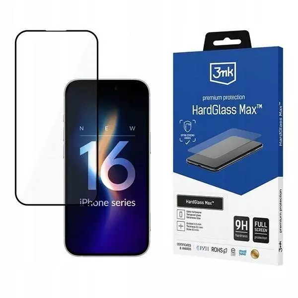 SZKŁO HARTOWANE 3MK DO APPLE IPHONE 16 PRO 1 SZT.