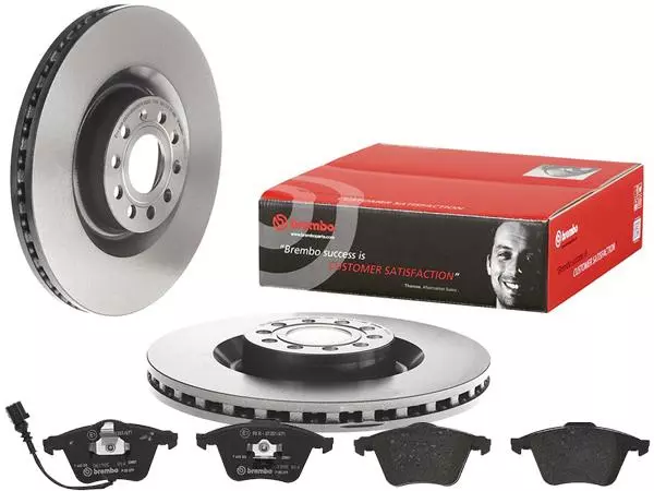 BREMBO TARCZE+KLOCKI PRZÓD AUDI A3 S3 8P 345MM