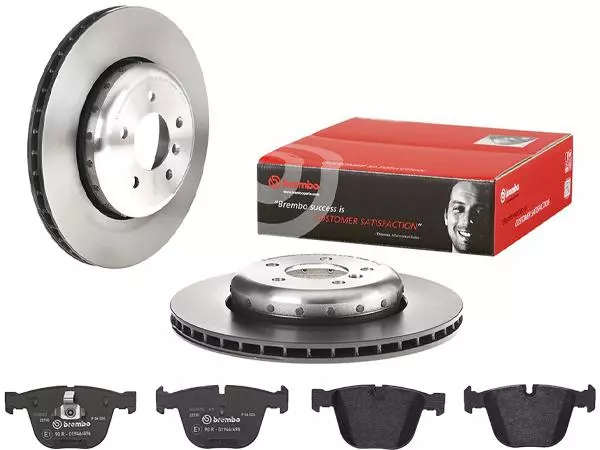 BREMBO TARCZE+KLOCKI TYŁ BMW 6 E63 E64 345MM