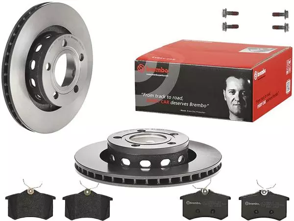 BREMBO TARCZE+KLOCKI TYŁ AUDI A6 S6 C5 269MM