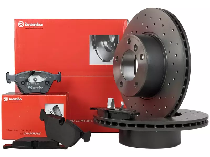 BREMBO XTRA TARCZE+KLOCKI PRZÓD BMW 5 E39 296MM