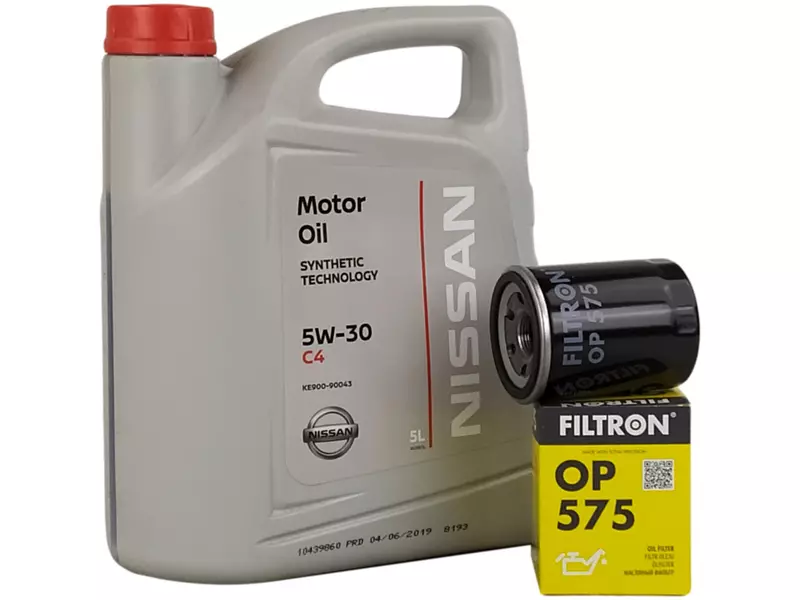 OE NISSAN MOTOR OIL 5W30 C4 5L+FILTR OLEJU OP575