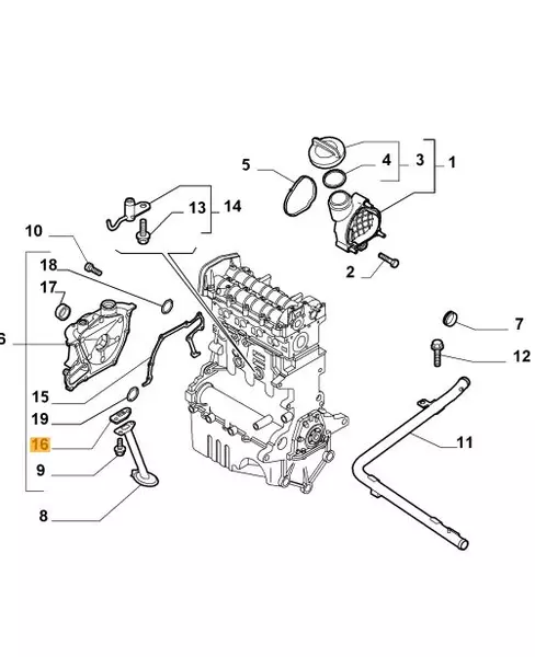 OE FIAT USZCZELKA SMOKA ALFA ROMEO 159 2.0 JTDM