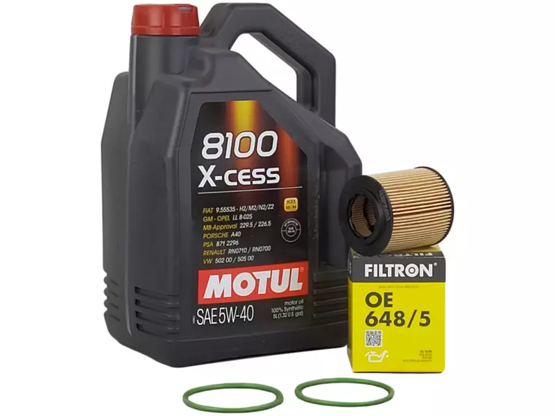 MOTUL 8100 X-CESS 5W40 5L+FILTR OLEJU OE648/5