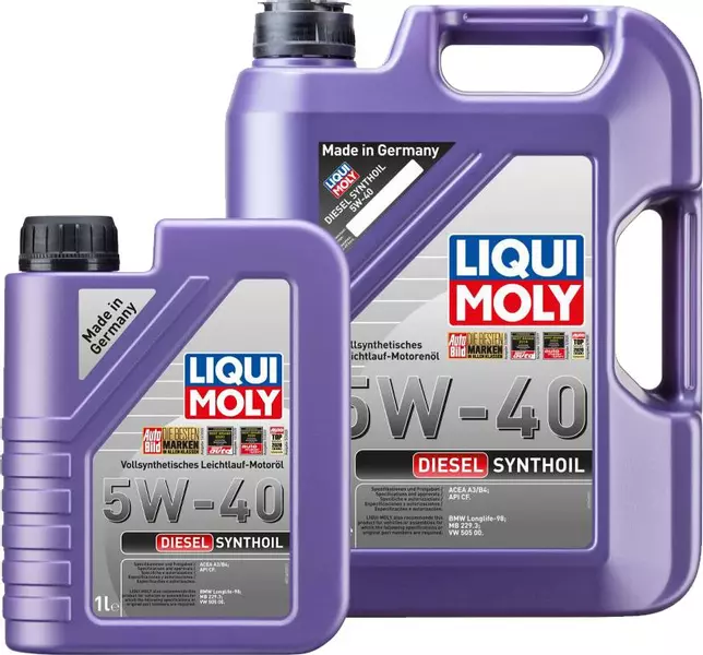 LIQUI MOLY DIESEL SYNTHOIL 5W40 CF ACEA B4 6L