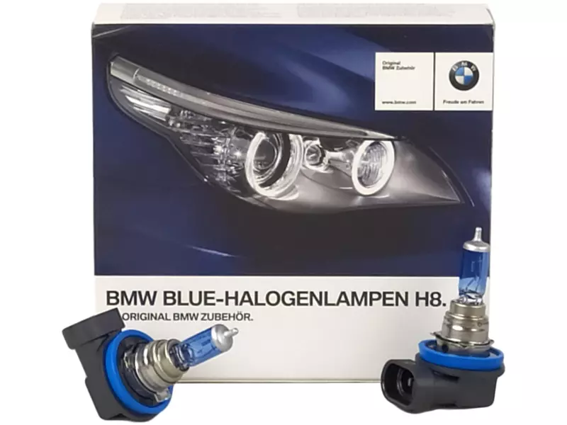 OE BMW BLUE HALOGEN ŻARÓWKI H8 12V 35W DUO