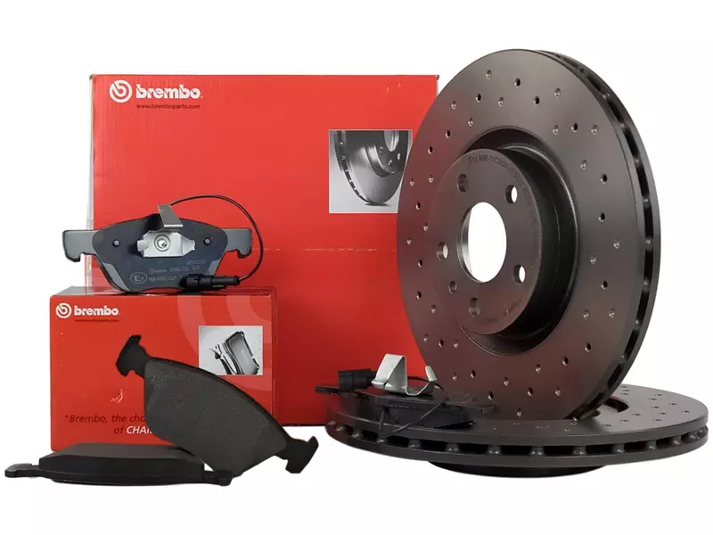 BREMBO XTRA TARCZE+KLOCKI PRZÓD ALFA ROMEO 156