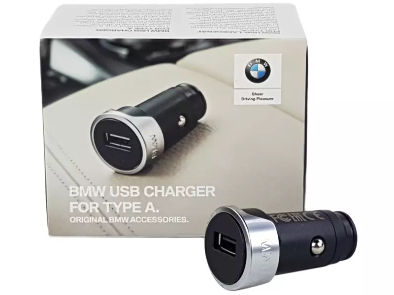 OE BMW POJEDYNCZA ŁADOWARKA USB Z DIODĄ ORYGINAŁ