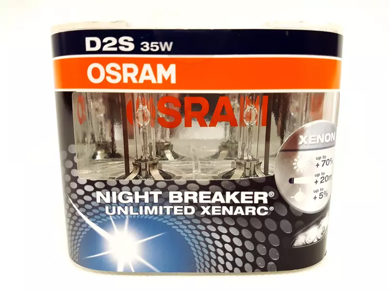 OSRAM NIGHT BREAKER UNLIMITED +70% XENON D2S DUO