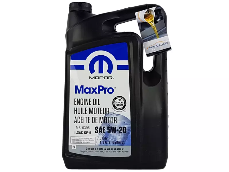 MOPAR MAXPRO 5W20 ILSAC GF-5 MS-6395 7,838L