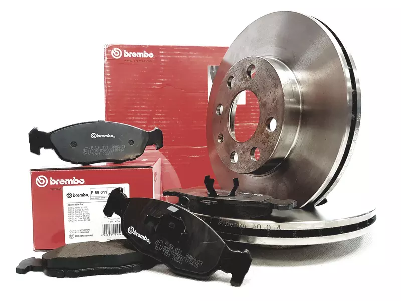 BREMBO TARCZE + KLOCKI PRZÓD DAEWOO CIELO LANOS