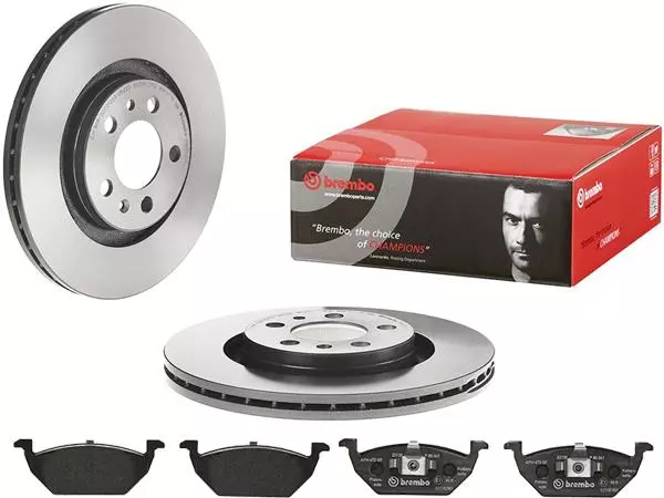 BREMBO TARCZE+KLOCKI PRZÓD AUDI A3 8L 280MM