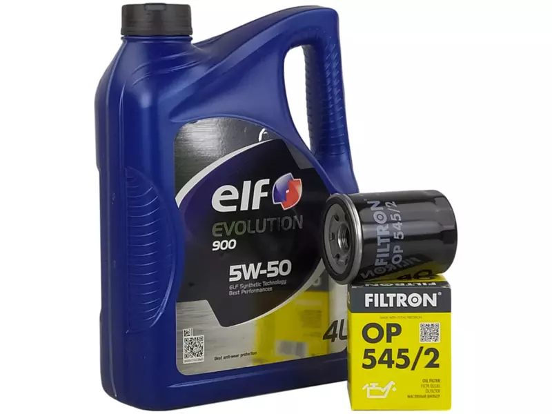 ELF EVOLUTION 900 5W50 4L+FILTR OLEJU OP545/2