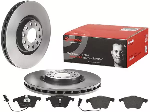 BREMBO TARCZE+KLOCKI PRZÓD AUDI A6 C5 321MM