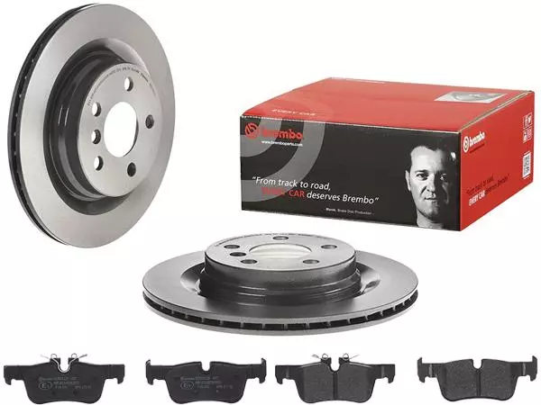 BREMBO TARCZE+KLOCKI TYŁ BMW 2 F45 F46 300MM