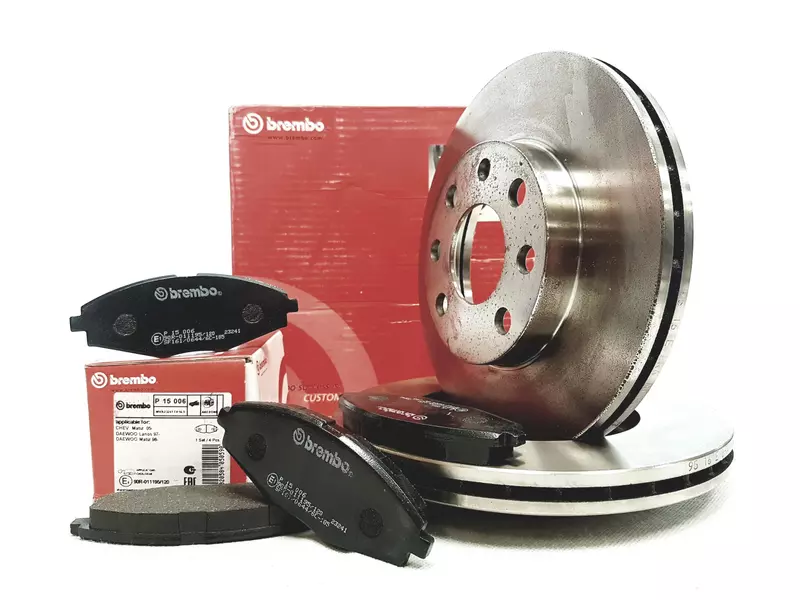 BREMBO TARCZE + KLOCKI PRZÓD DAEWOO LANOS 236MM