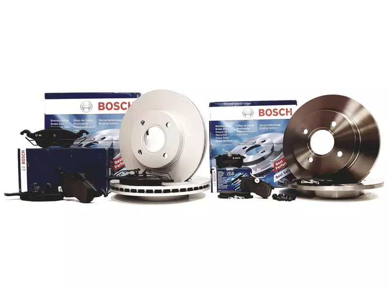 BOSCH TARCZE+KLOCKI PRZÓD+TYŁ FORD FOCUS I MK1