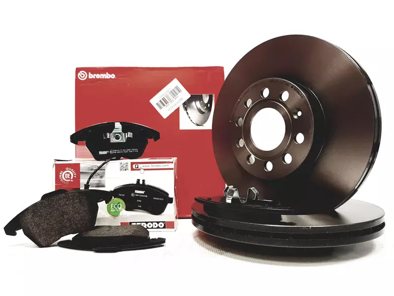 TARCZE BREMBO KLOCKI FERODO PASSAT B6 GOLF V VI